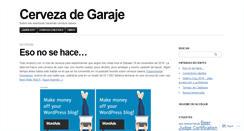 Desktop Screenshot of cervezadegaraje.com