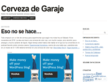 Tablet Screenshot of cervezadegaraje.com